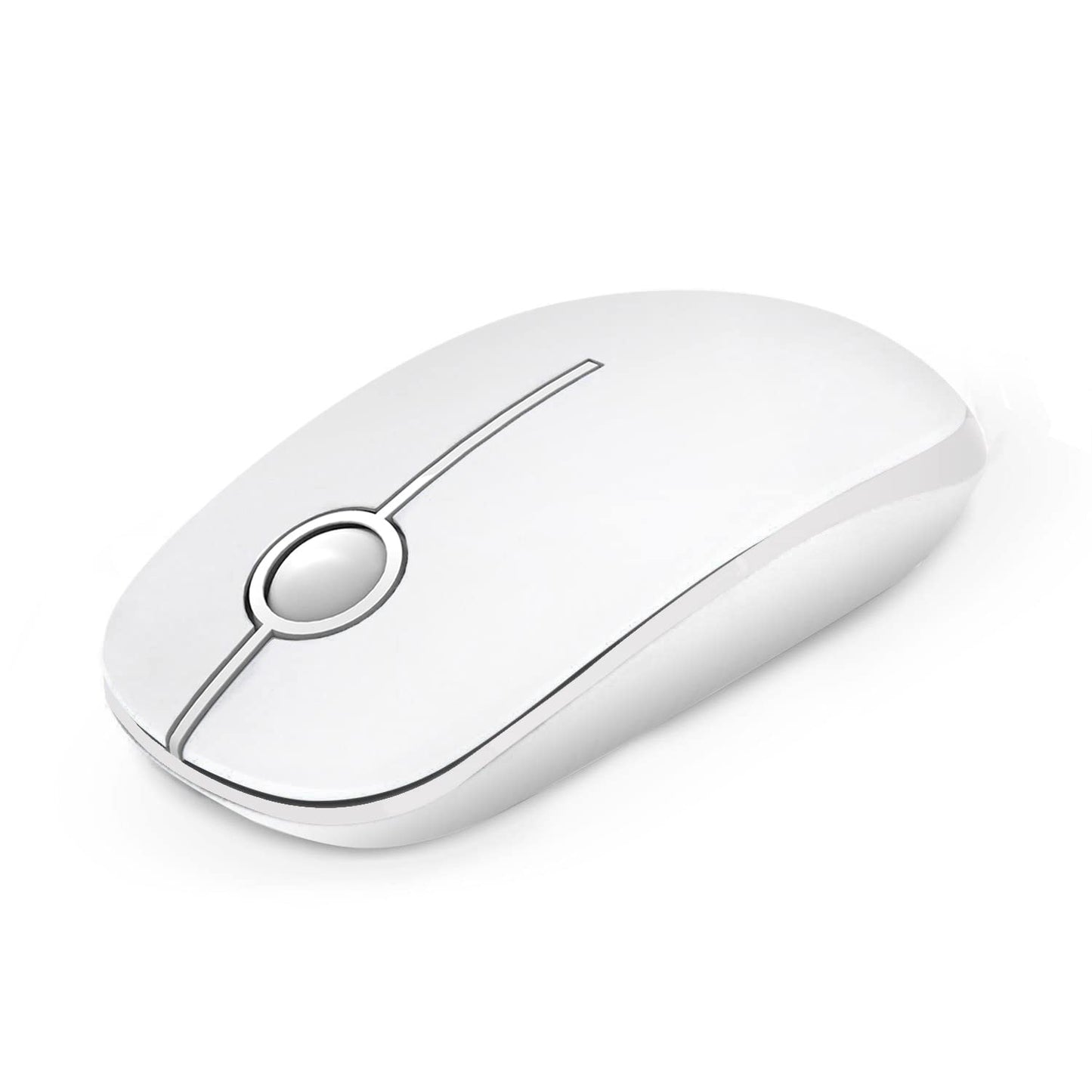 Vssoplor Wireless Mouse, 2.4G Slim Portable Computer Laptop Mouse with Nano Receiver Quiet Silent Optical Mice for Notebook, PC, Laptop, Computer-Black and Gold