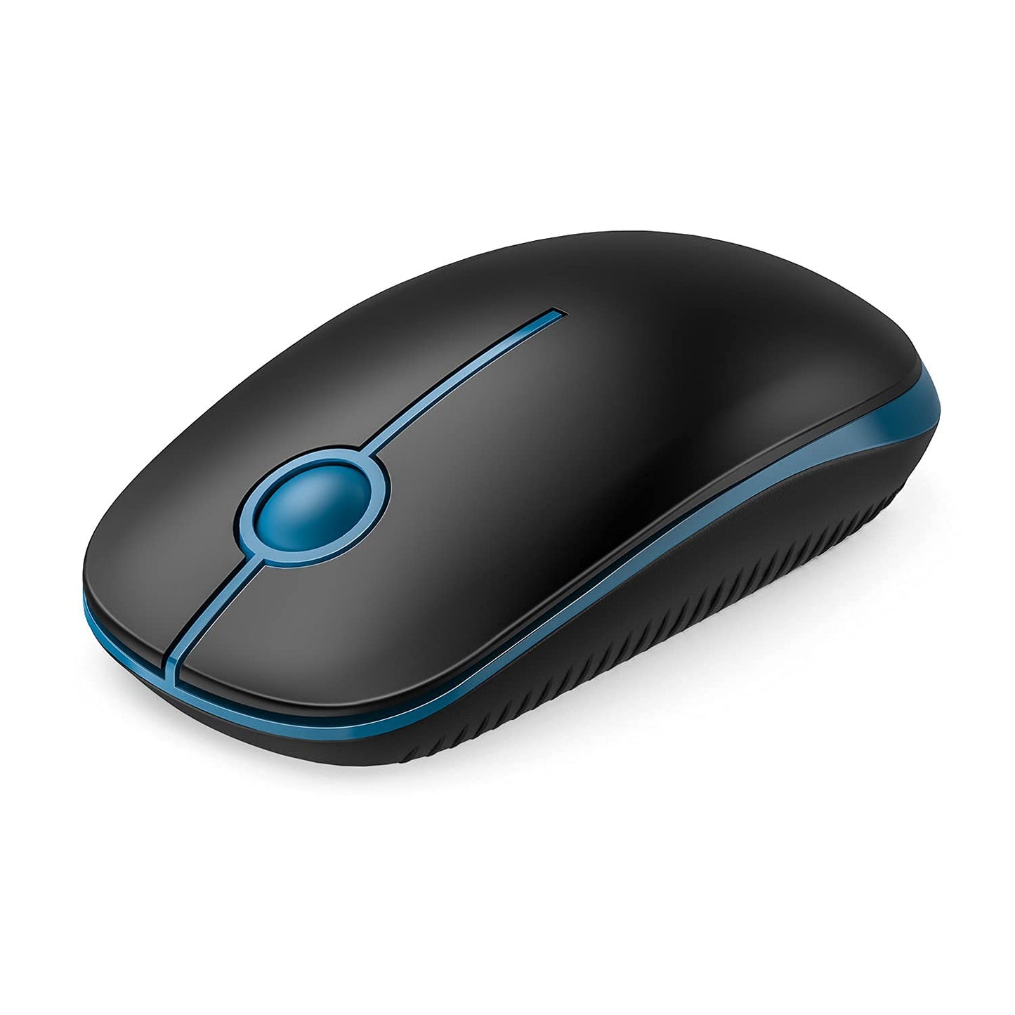 Vssoplor Wireless Mouse, 2.4G Slim Portable Computer Laptop Mouse with Nano Receiver Quiet Silent Optical Mice for Notebook, PC, Laptop, Computer-Black and Gold