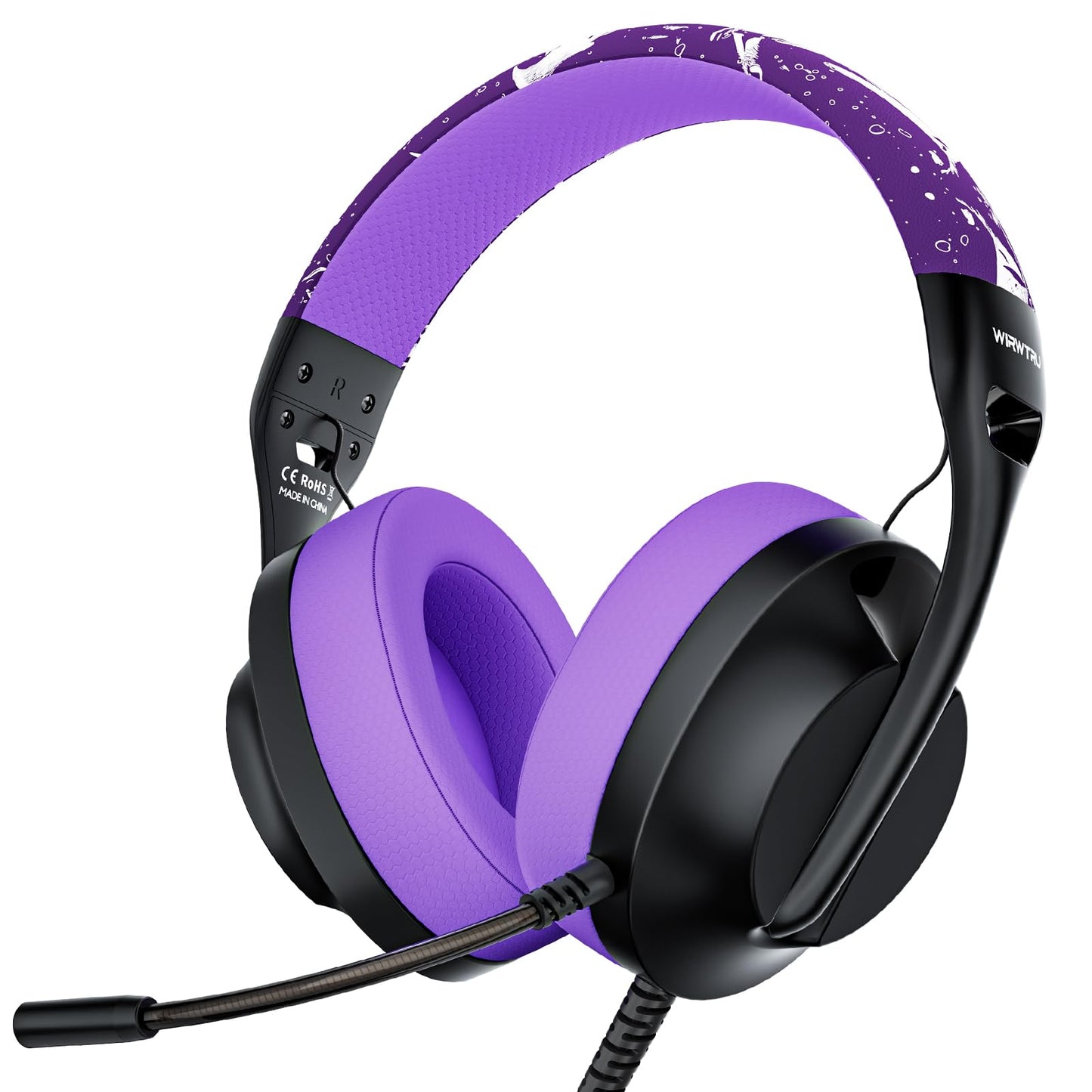 S30 Gaming Headset with Microphone,198g Lightweight Design, Wired Gaming Headphones for Xbox, Xbox Series X|S, PS5, PS4, Switch, PC, Noise Cancelling Mic, Soft Earmuffs (Black)