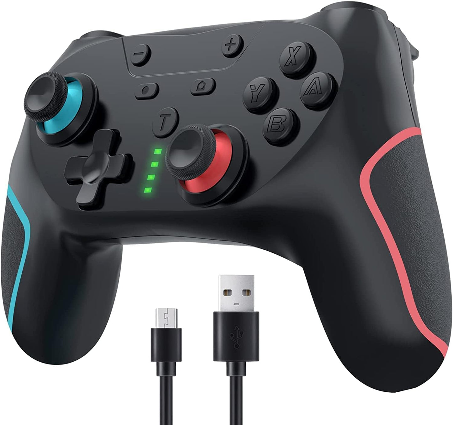 Matbip Wireless Pro Controller for Switch/Switch 2/Switch Lite/Switch OLED, wireless controller for switch with 2 back buttons, 3-level TURBO adjustable (Pink)