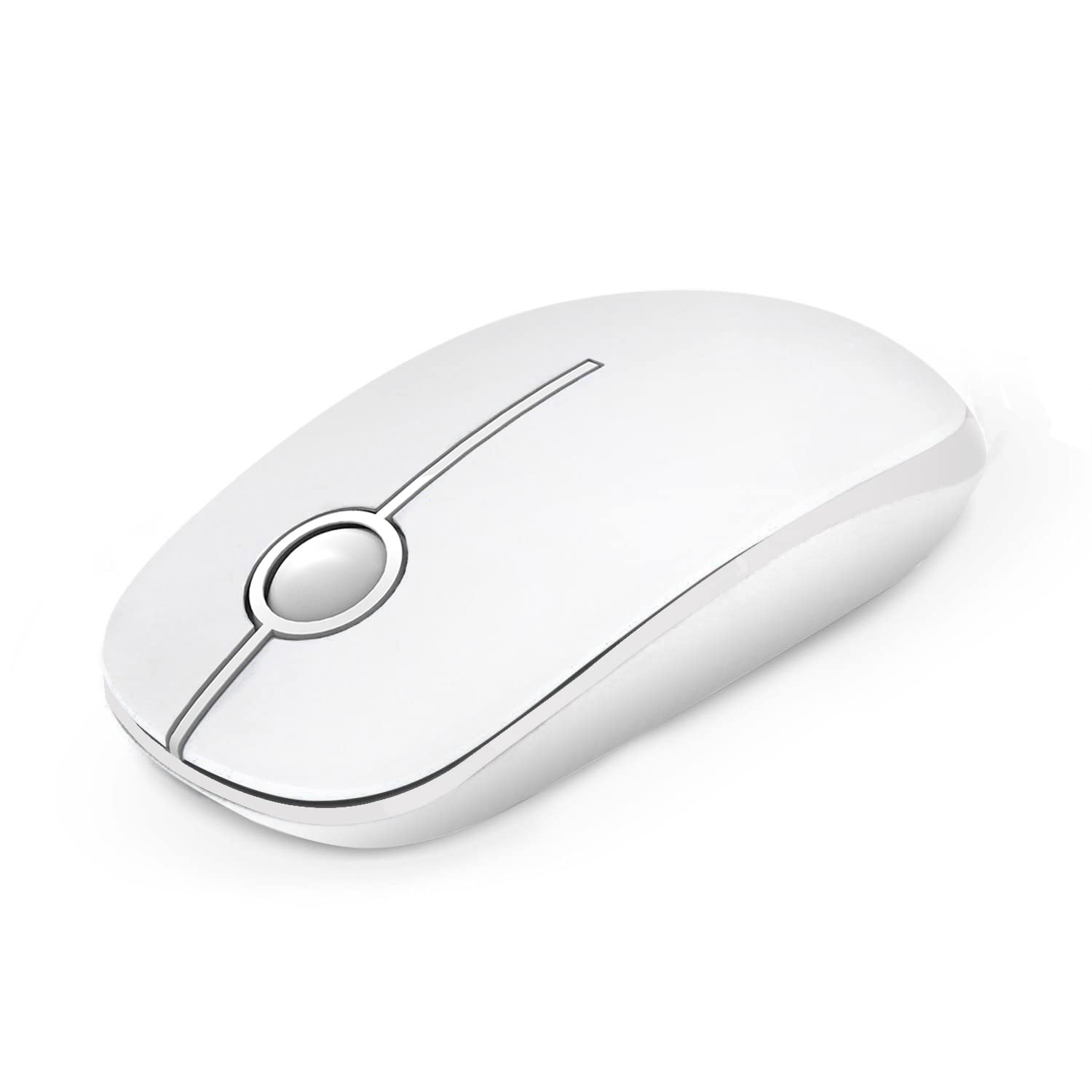 Vssoplor Wireless Mouse, 2.4G Slim Portable Computer Laptop Mouse with Nano Receiver Quiet Silent Optical Mice for Notebook, PC, Laptop, Computer-Black and Gold
