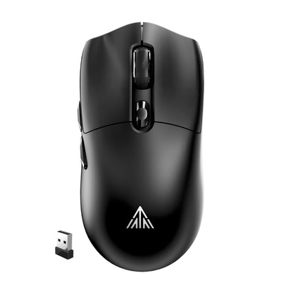 SM802 White Wireless Gaming Mouse,10000 DPI,Tri-Mode Wired/BT 5.0/2.4GHz Wireless Mouse Gaming with Side Button,RGB Programmable Macro Mouse for Laptop
