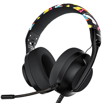 S30 Gaming Headset with Microphone,198g Lightweight Design, Wired Gaming Headphones for Xbox, Xbox Series X|S, PS5, PS4, Switch, PC, Noise Cancelling Mic, Soft Earmuffs (Black)