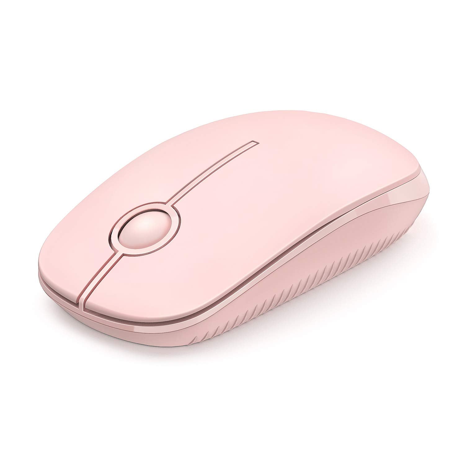 Vssoplor Wireless Mouse, 2.4G Slim Portable Computer Laptop Mouse with Nano Receiver Quiet Silent Optical Mice for Notebook, PC, Laptop, Computer-Black and Gold
