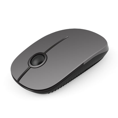 Vssoplor Wireless Mouse, 2.4G Slim Portable Computer Laptop Mouse with Nano Receiver Quiet Silent Optical Mice for Notebook, PC, Laptop, Computer-Black and Gold