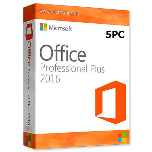 Microsoft Office Professional Plus 2016 – 5‑PC Lifetime License