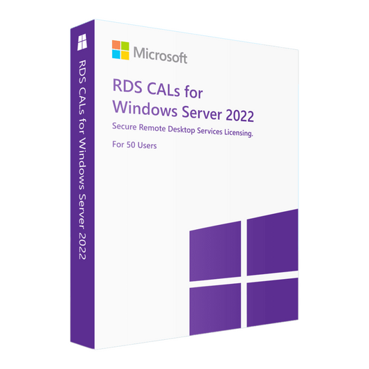 Windows Server 2022 Remote Desktop Services ‒ 50 User CALs